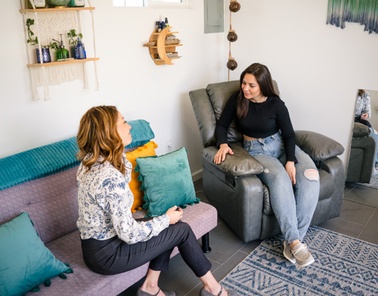 Compassionate, one-to-one support during a grief and loss session